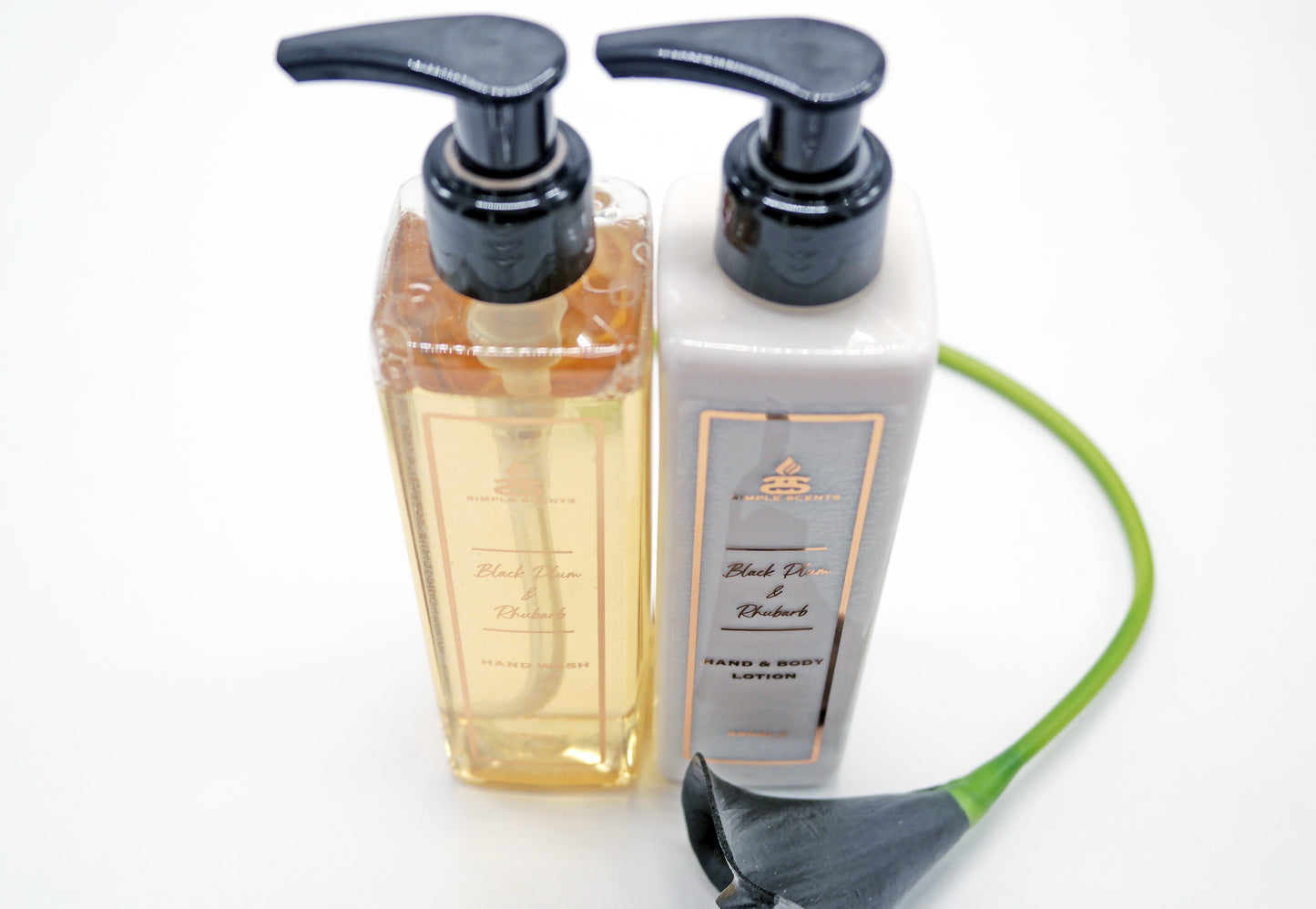 Simple Scents Black Plum & Rhubarb Hand Wash & Lotion Set 250ml