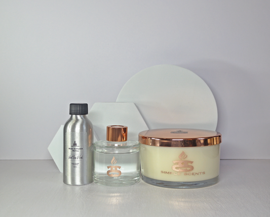 Simple Scents Experience Opulence Candle, Reed Diffuser & Diffuser Refill Gift Set