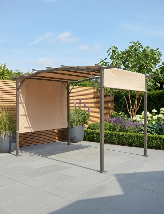 San Remo Pergola Gazebo - Mocha