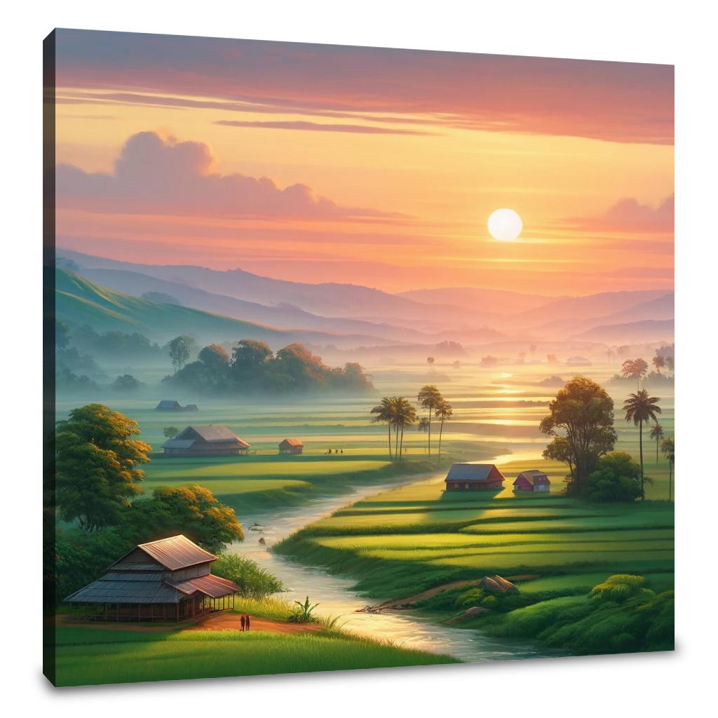 Dawn in Bangladesh Canvas