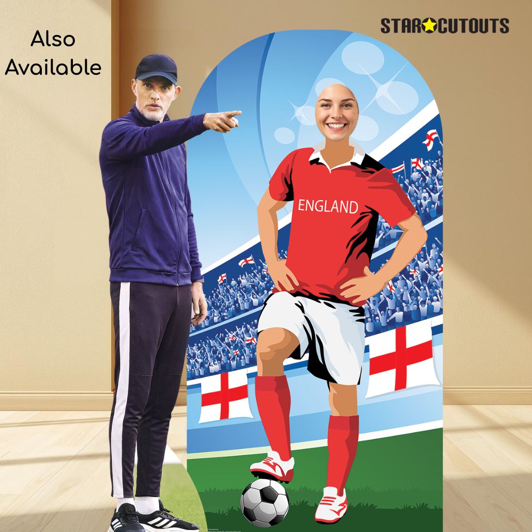 SC1164 England World Cup 2026  Football Stand In Cardboard Cutout Height 190cm