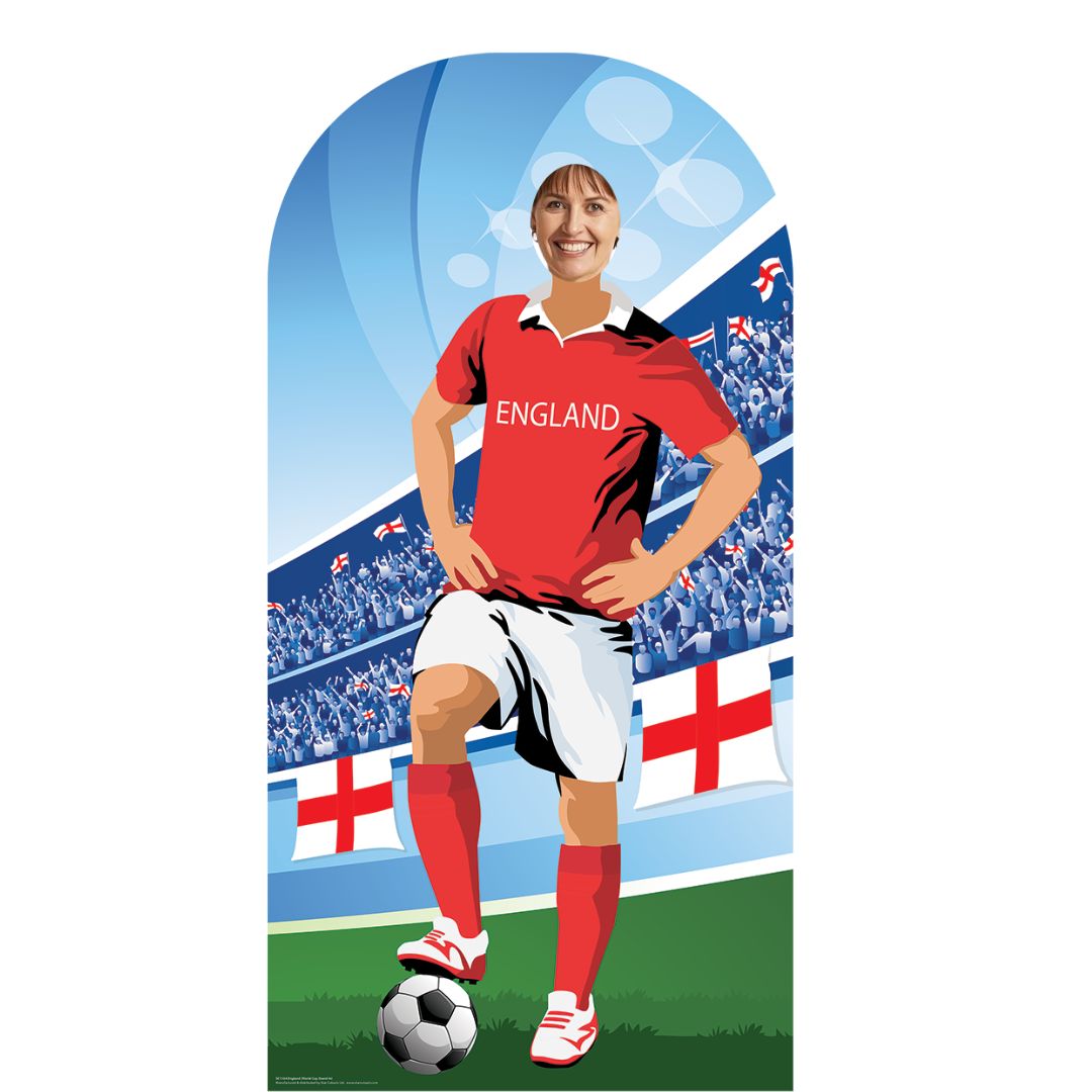 SC1164 England World Cup 2026  Football Stand In Cardboard Cutout Height 190cm