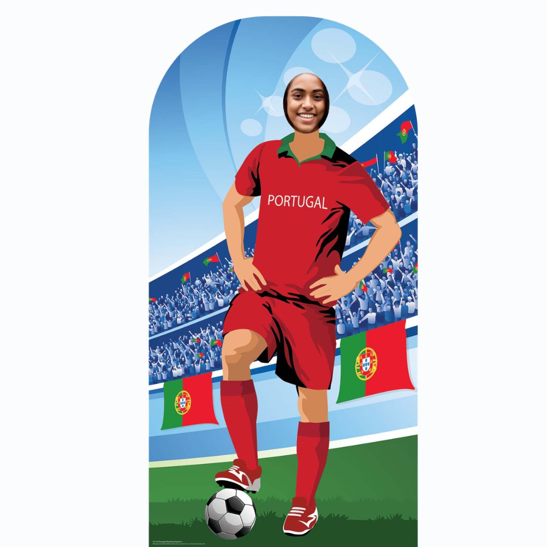 SC1167 Portugal World Cup 2026  Football Stand In Cardboard Cutout Height 190cm