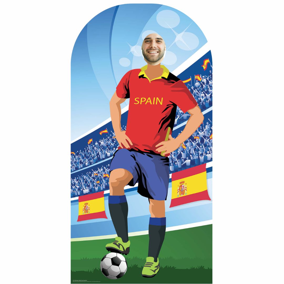SC1169 Spain World Cup 2026  Football Stand In Cardboard Cutout Height 190cm