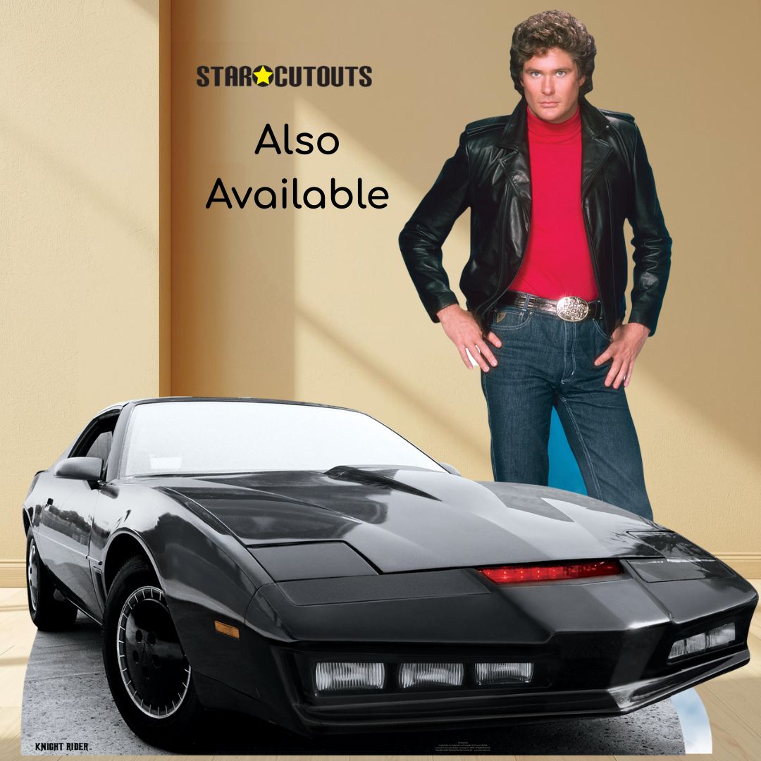 SC1381 Michael Knight David Hasselhoff Knight Rider Cardboard Cut Out Height 190cm