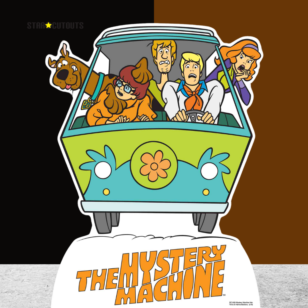 SC1404 Fred's Mystery Machine Van Scooby Doo Star Mini Cardboard Cut Out Height 93cm