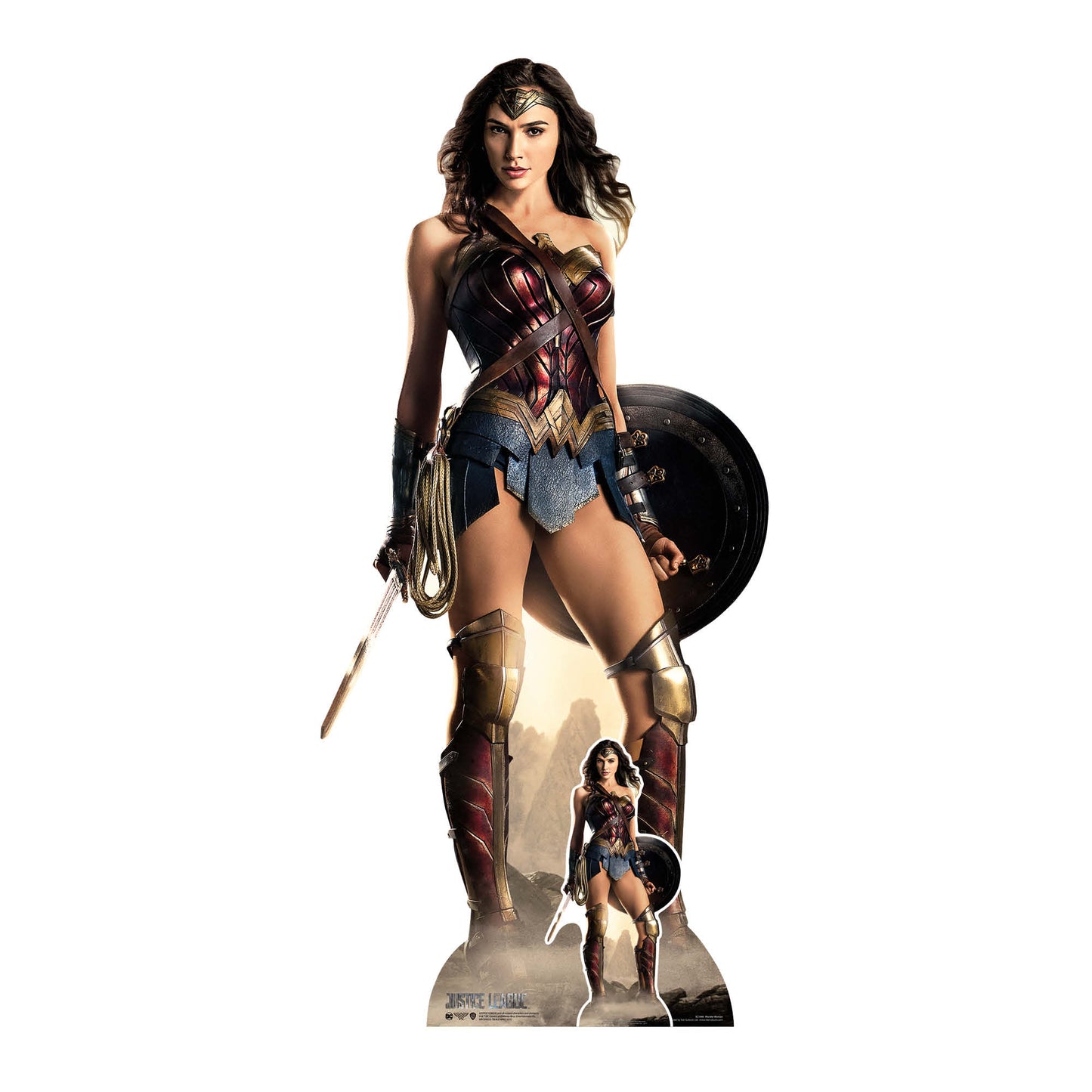SC1646 Wonder Woman Justice League Shield Cardboard Cutout Height 187cm