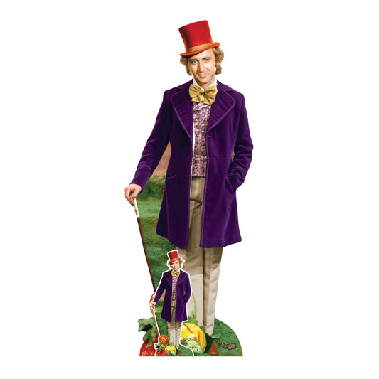 SC1650 Willy Wonka and the Chocolate Factory (Gene Wilder) Cardboard Cutout Height 193cm