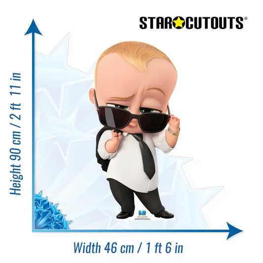 SC4035 Boss Baby Sun Glasses Cardboard Cut Out Height 90cm