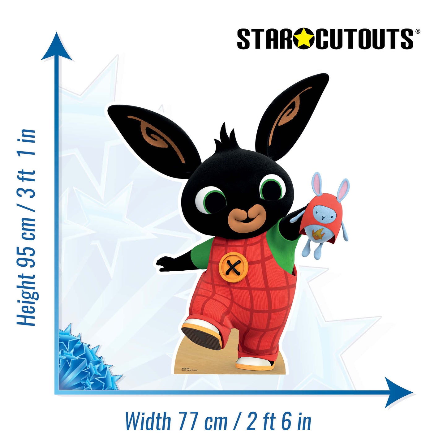 SC4046 Bing Bunny Rabbit Cardboard Cut Out Height 95cm