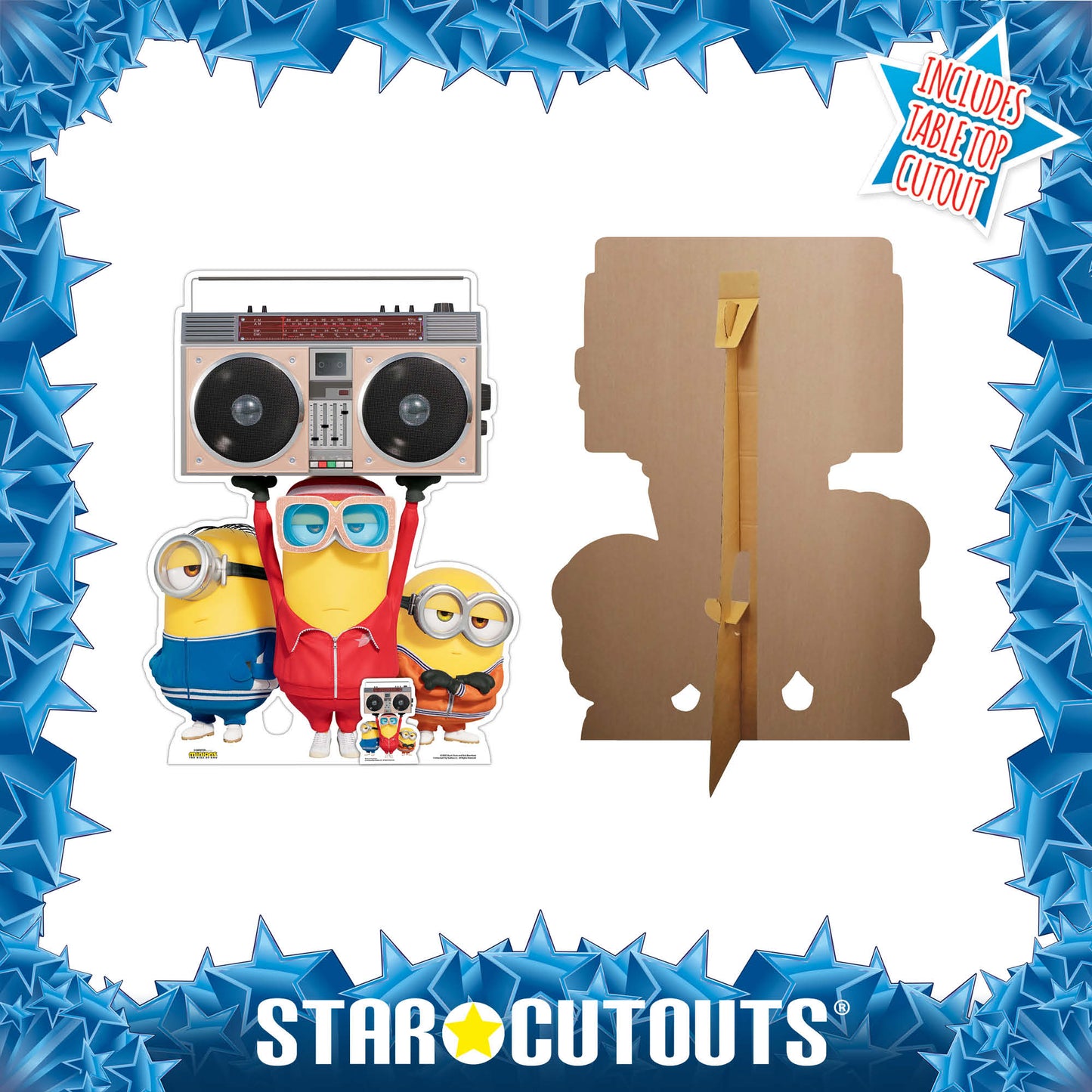 SC4092 Minions 2 Boombox Group Cardboard Cut Out Height 121cm