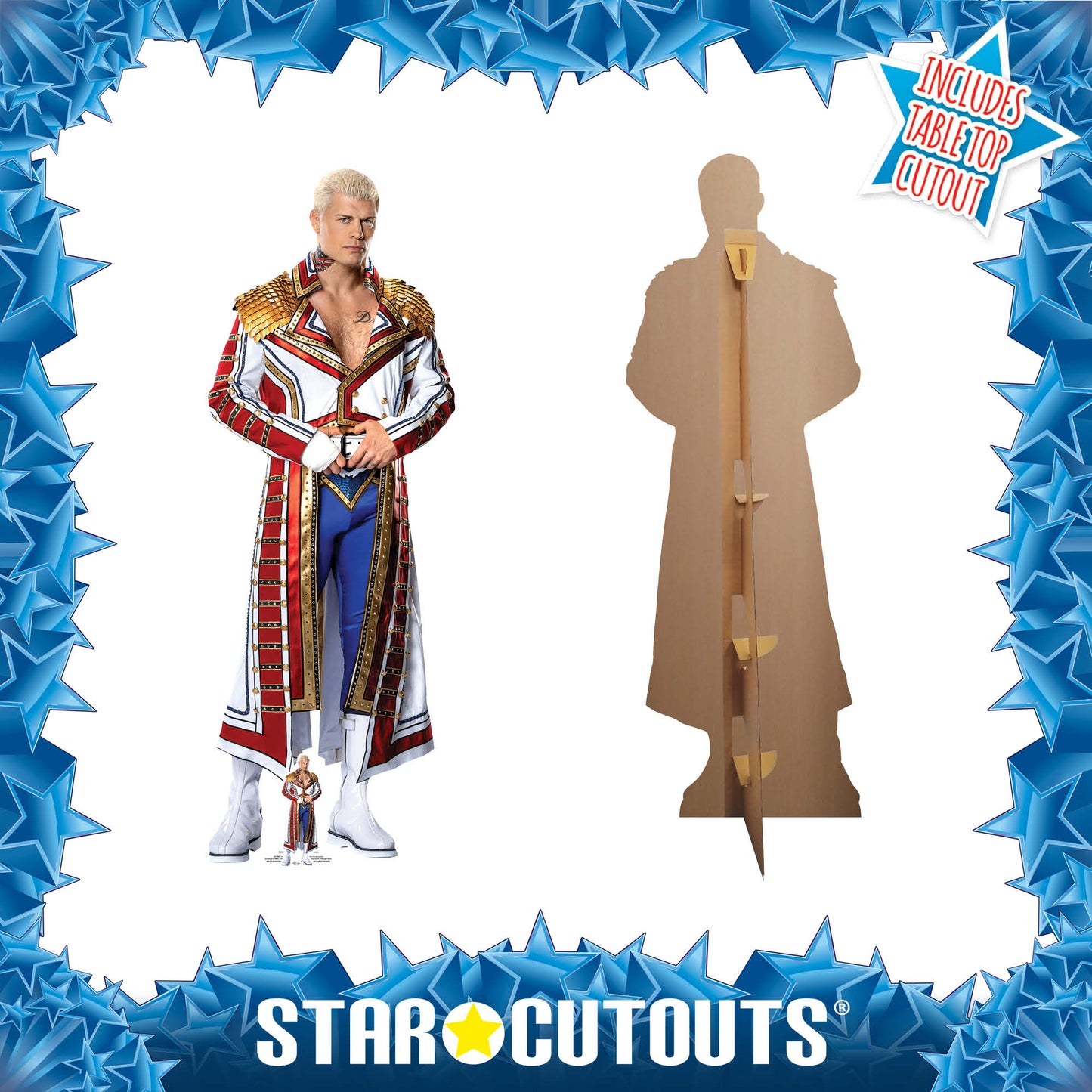 SC4095 Cody Rhodes WWE Cardboard Cutout Height 186cm