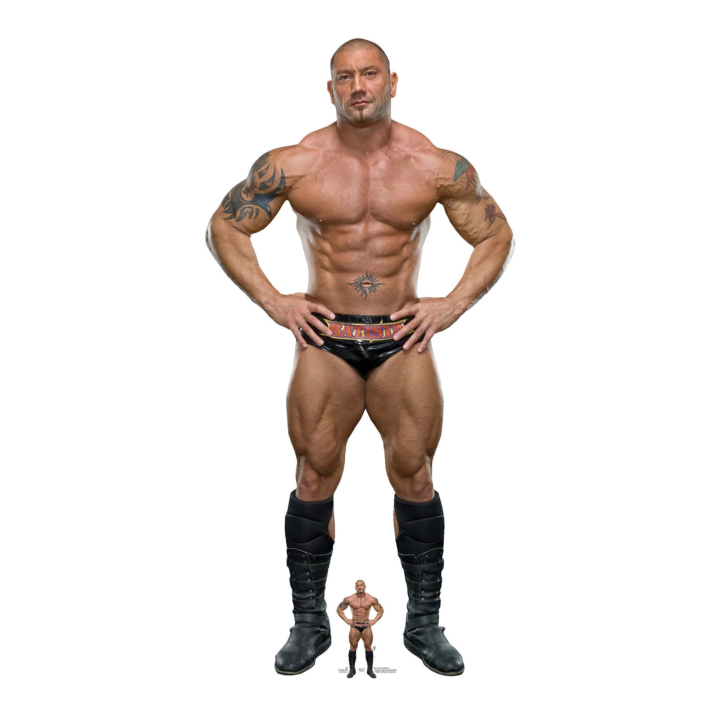 SC4096 Batista WWE Cardboard Cut Out Height 194cm