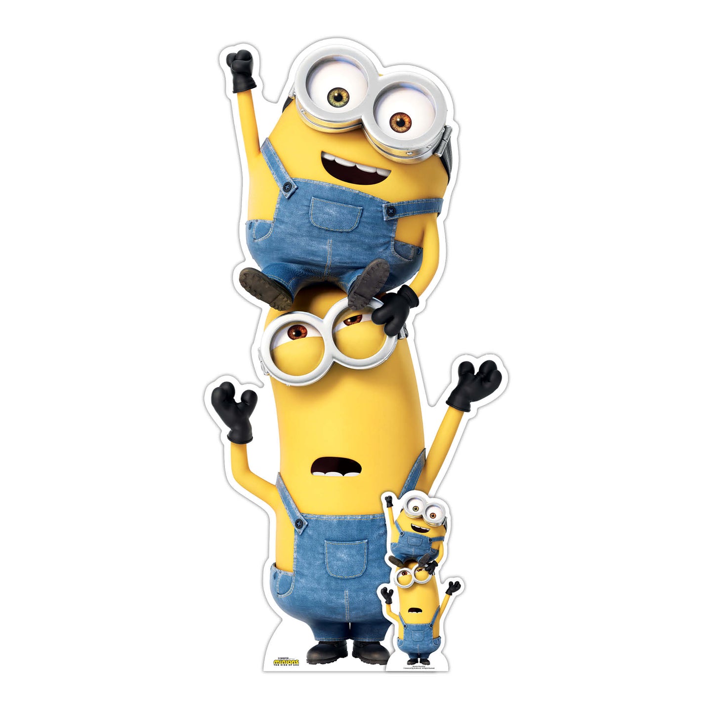 SC4122 Kevin and Bob Minions Large Cut Out Cardboard Cut Out Height 147cm