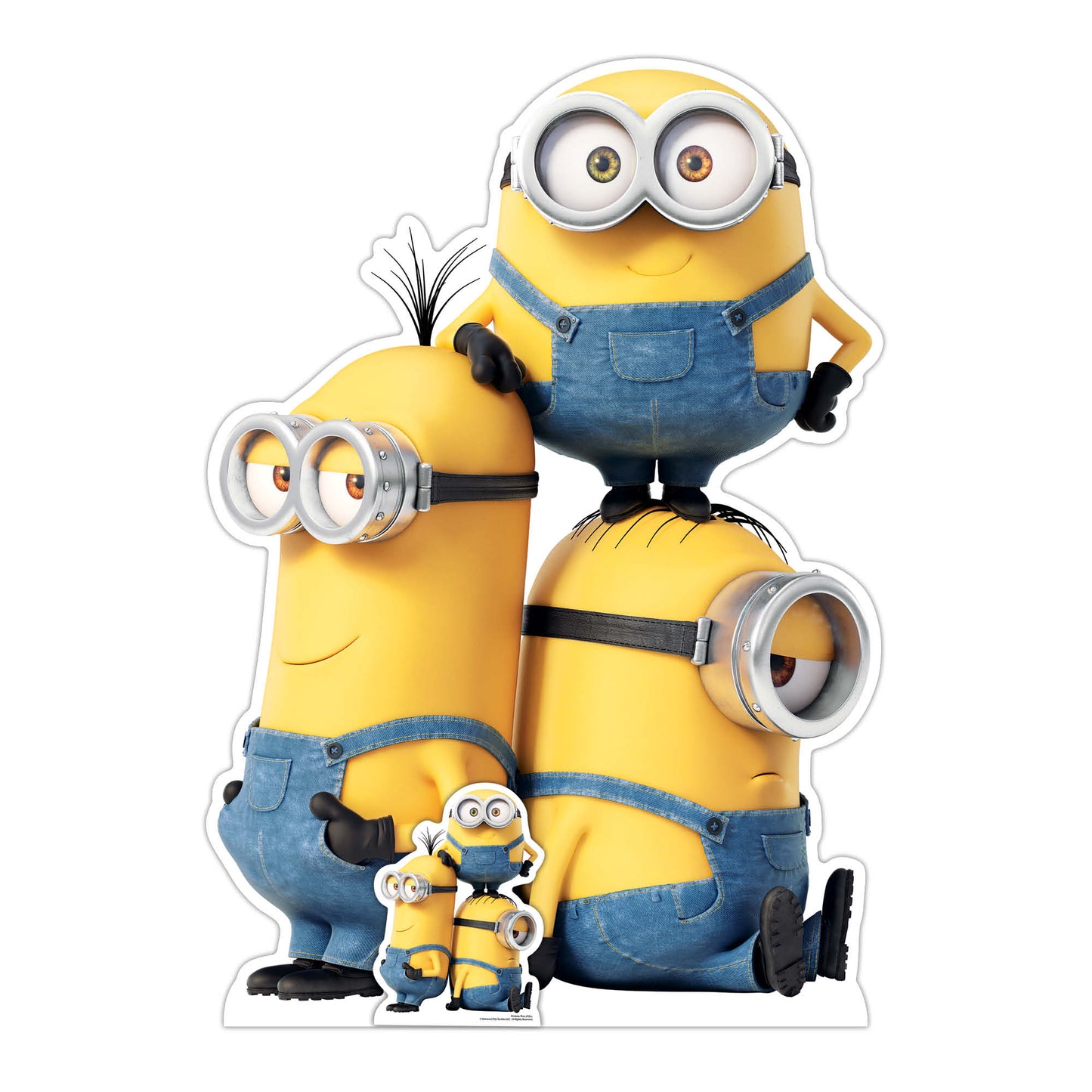SC4123 Group Minions Kevin Bob and Stuart Cardboard Cut Out Height 131cm