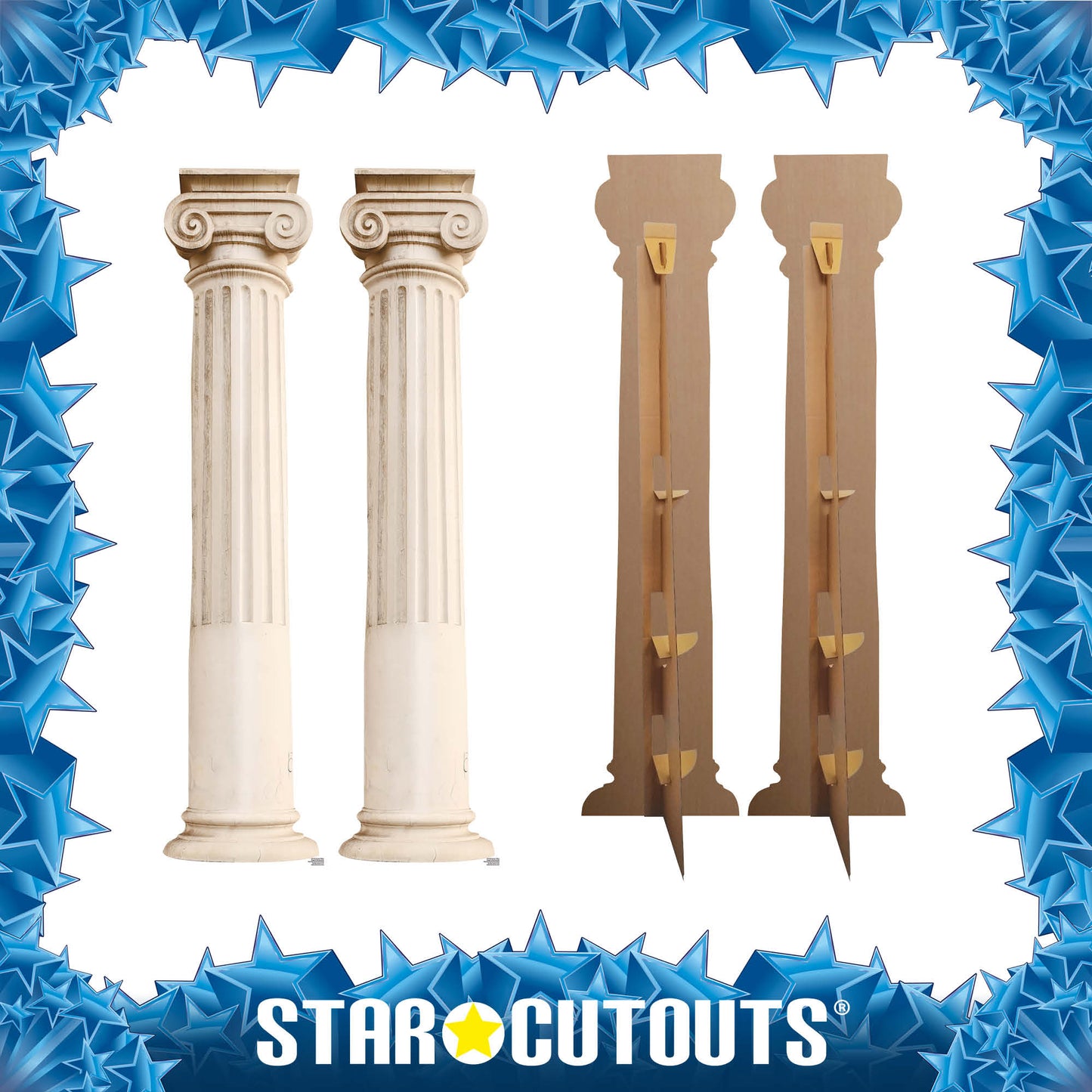 SC4150 Two Roman Pillars Cardboard Cutouts Height 195cm