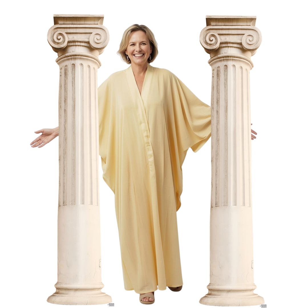 SC4150 Two Roman Pillars Cardboard Cutouts Height 195cm