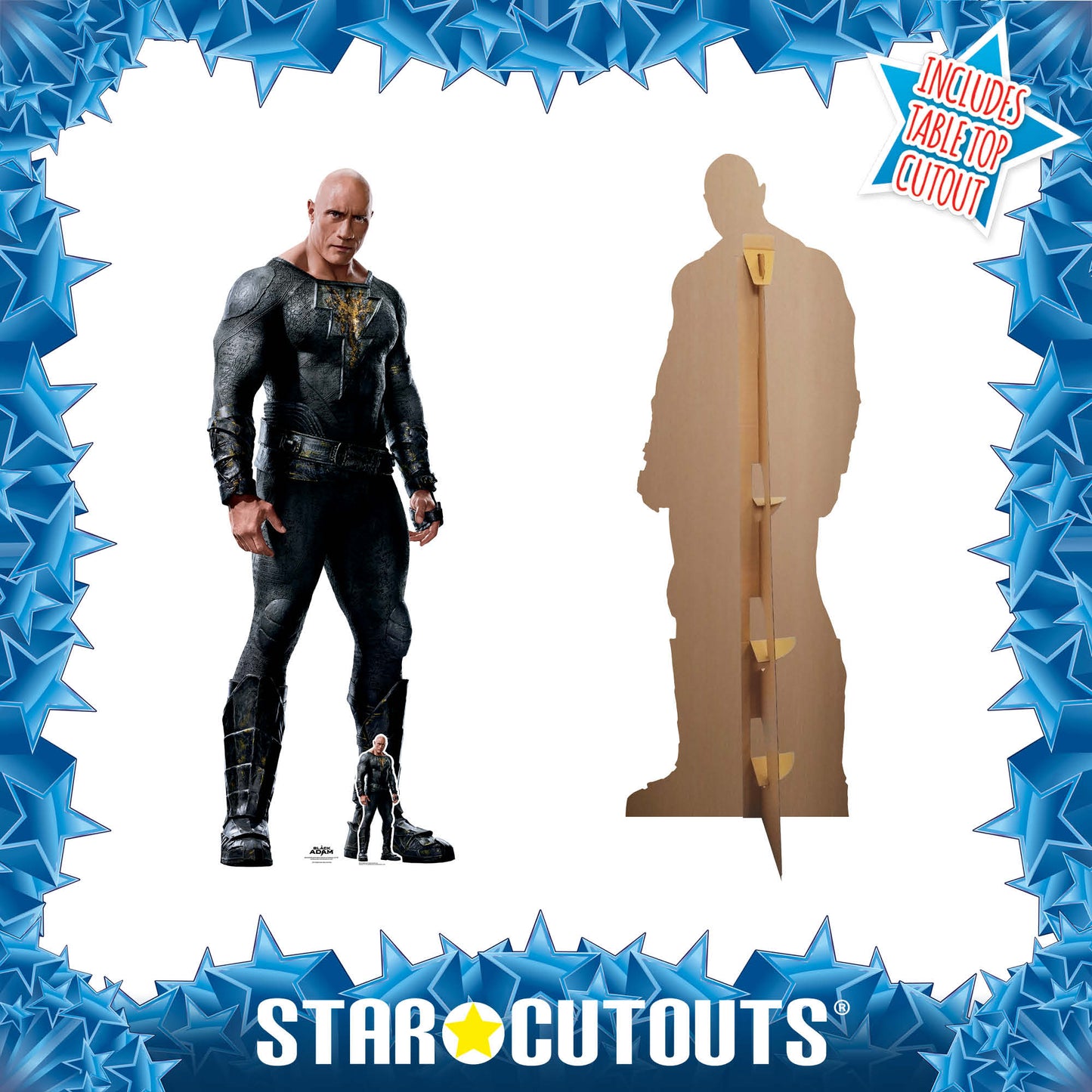 SC4170 Black Adam Dwayne Johnson Alternative Pose Cardboard Cut Out Height 192cm