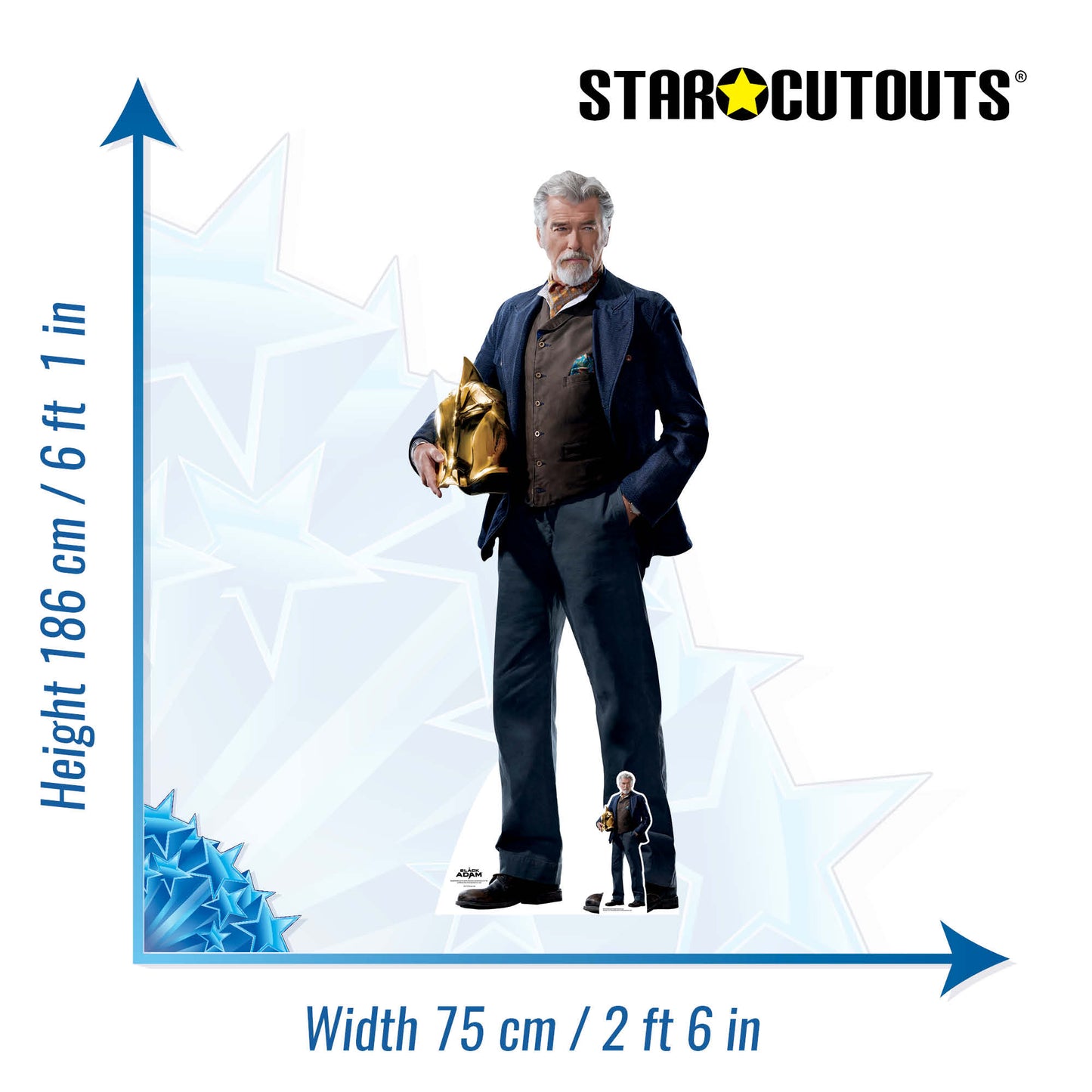 SC4173 Doctor Fate/ Kent Nelson Pierce Brosnan Black Adam Cardboard Cut Out Height 186cm
