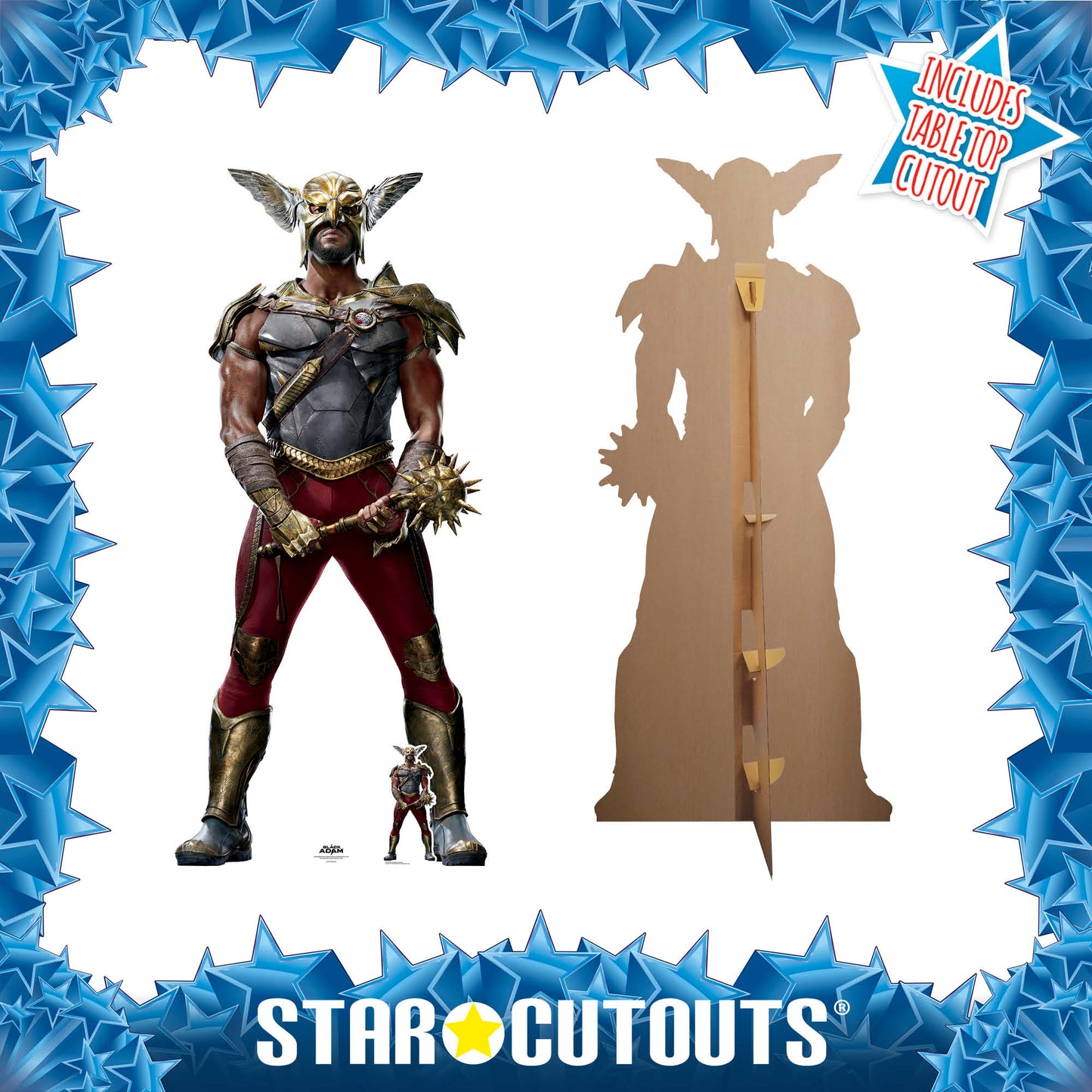 SC4175 Hawkman Aldis Hodge Black Adam Cardboard Cut Out Height 187cm