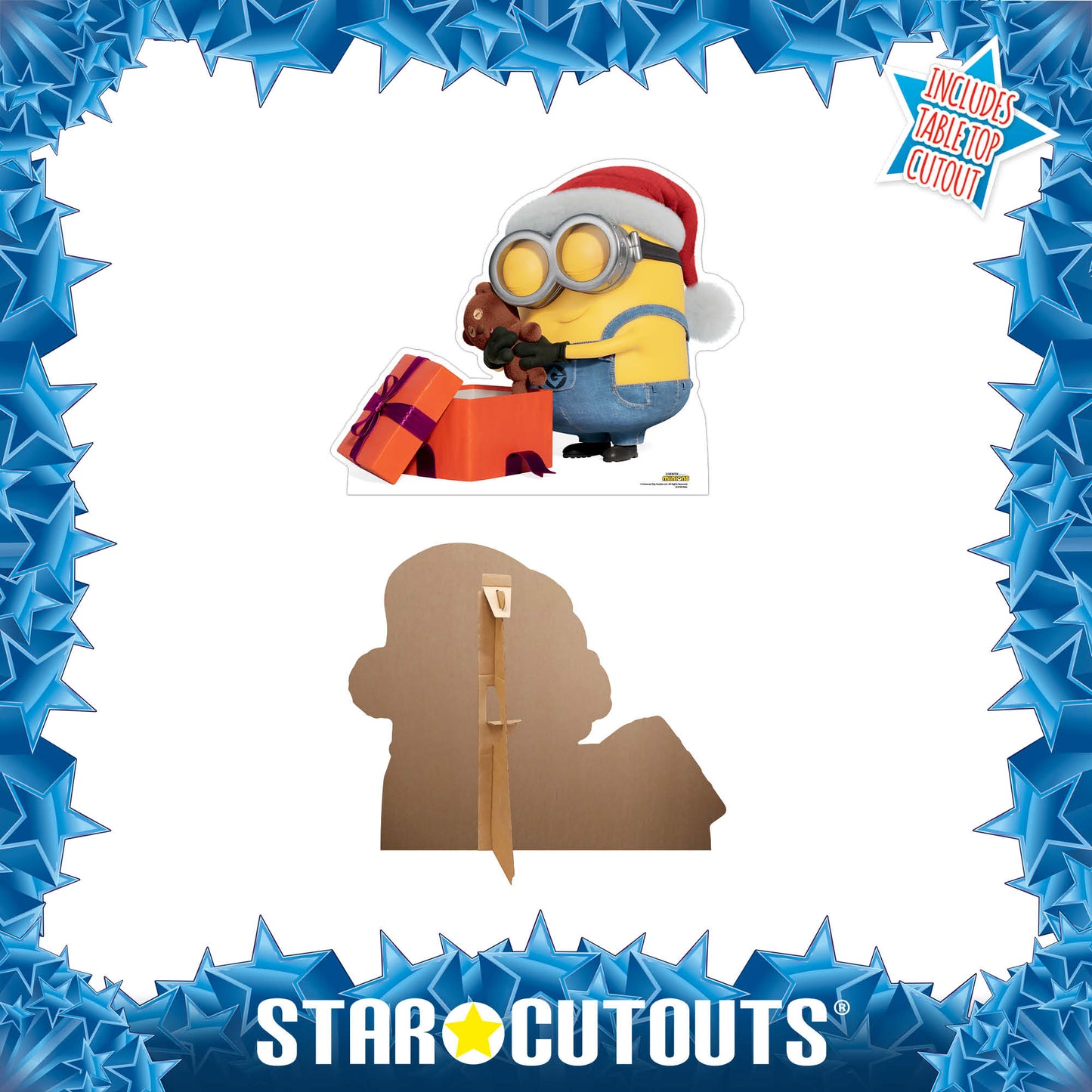 SC4182 Minion Bob Xmas Cardboard Cut Out Height 71cm
