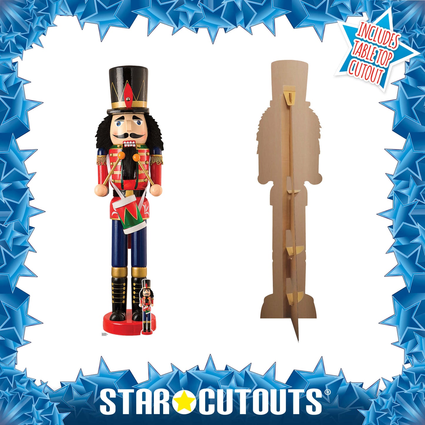 SC4197 Christmas Nutcracker Doll Cardboard Cut Out Height 194cm
