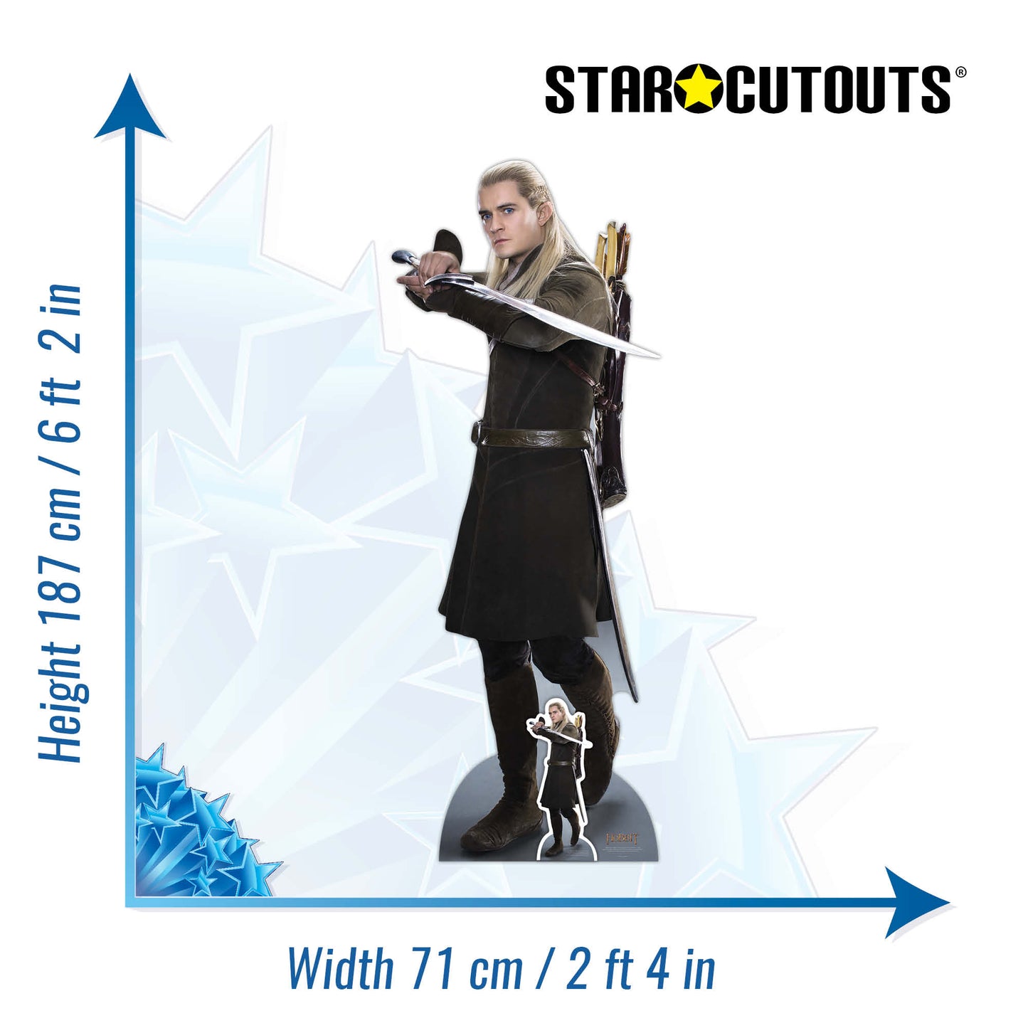 SC4217 Legolas Hobbits Movies Cardboard Cut Out Height 187cm