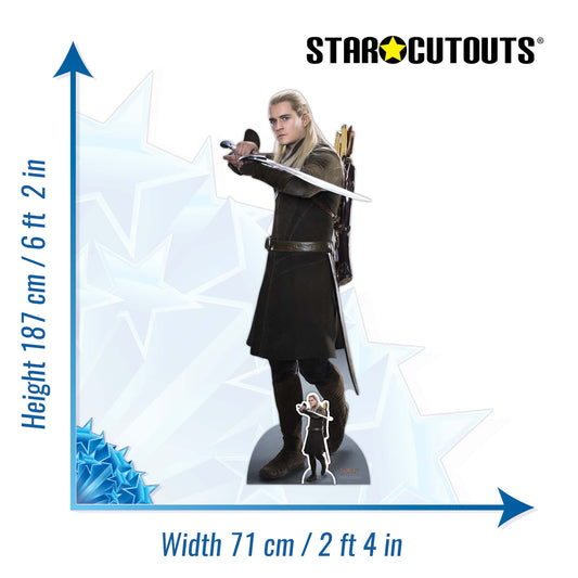 SC4217 Legolas Hobbits Movies Cardboard Cut Out Height 187cm