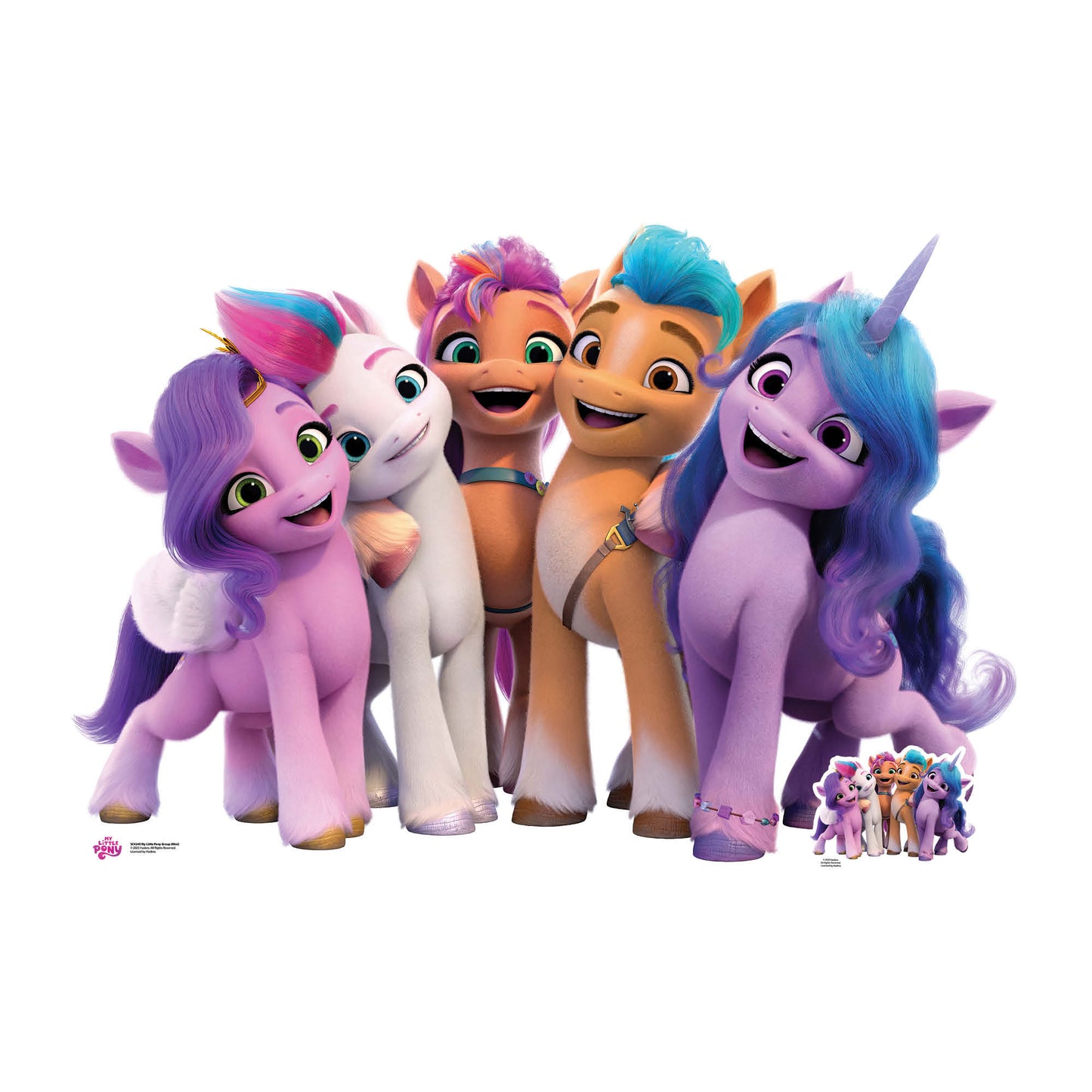 SC4240 My Little Pony Star Mini Group Cardboard Cut Out Height 131cm