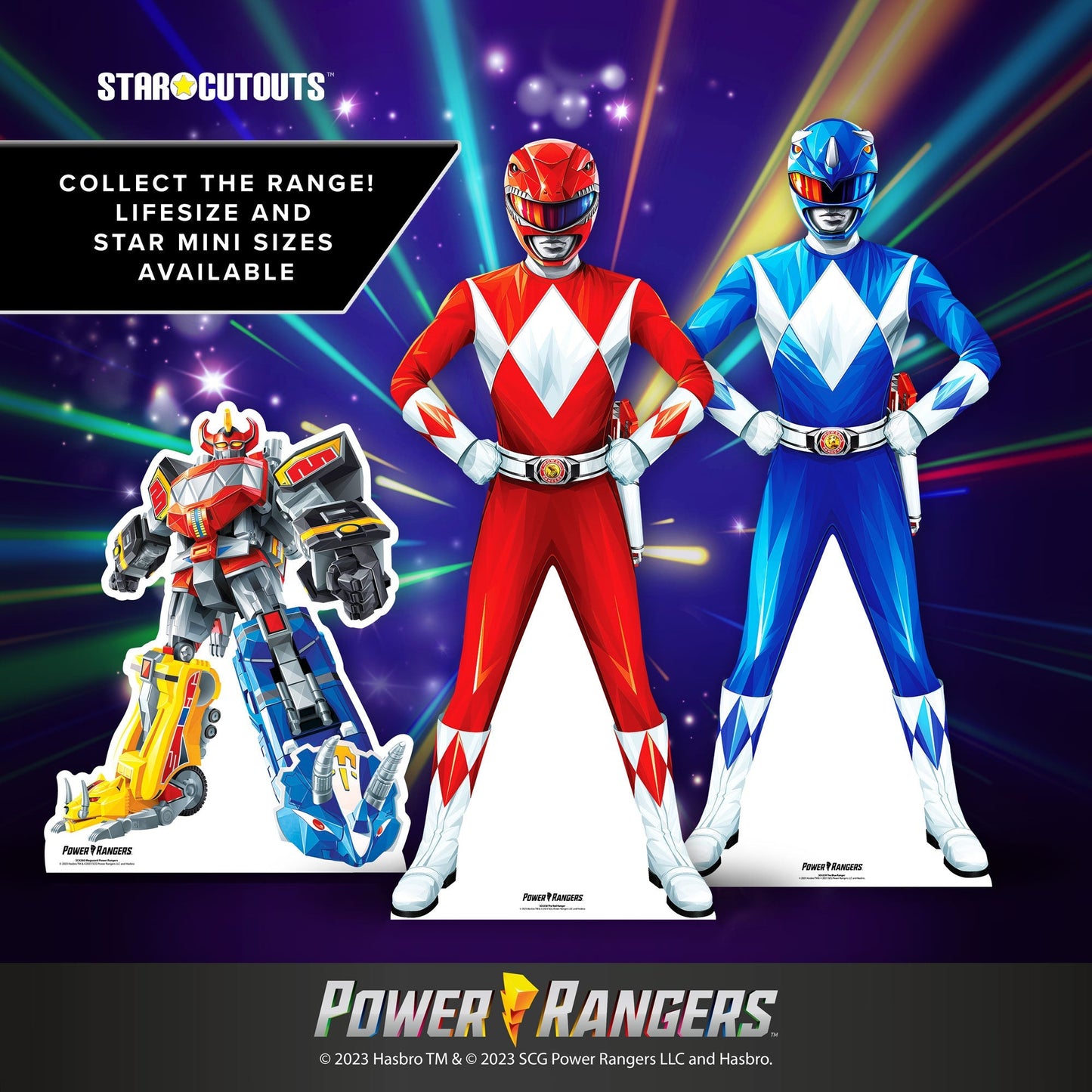 SC4259 Blue Power Ranger Cardboard Cut Out Height 176cm
