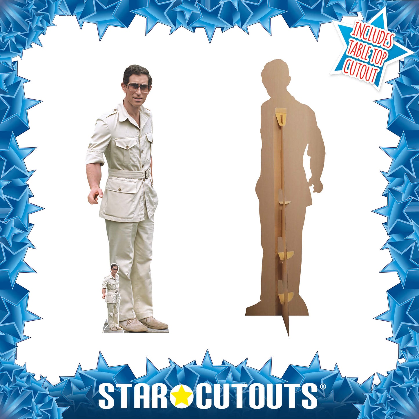 SC4263 Charles Prince of Wales Cardboard Cut Out Height 181cm