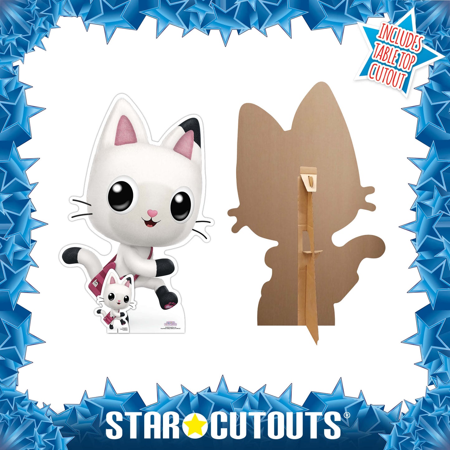 SC4276 Pandy Gabby's Dollhouse Star Mini Cardboard Cut Out Height 74cm