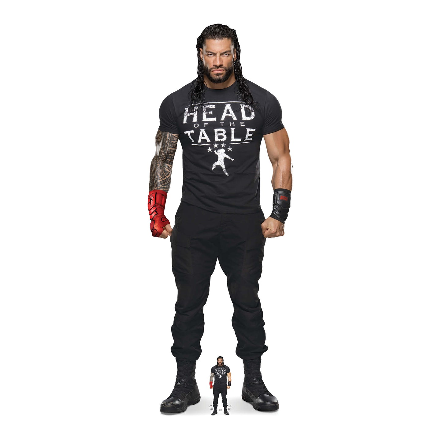 SC4326 Roman Reigns Head Table WWE Cardboard Cutout Height 192cm