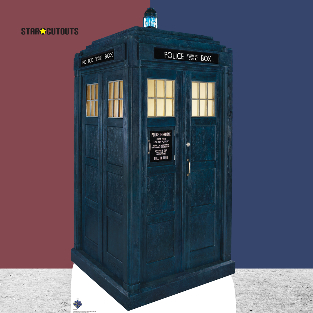 SC4391 TARDIS Police Box Doctor Who  Cardboard Cut Out Height 173cm Doctor Who Cardboard Cutouts | Life Size Characters UK