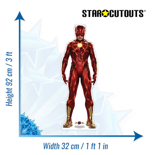 SC4396 The Flash 2023 Star Mini Ezra Miller Cardboard Cut Out Height 92cm