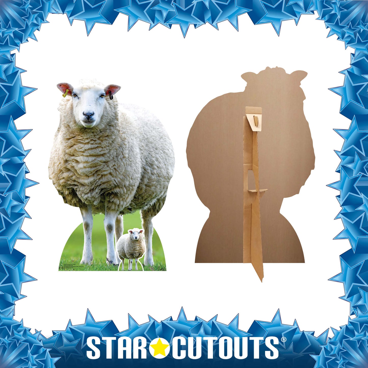 SC4437 Sheep Farm Animal Cardboard Cutout Height 94cm