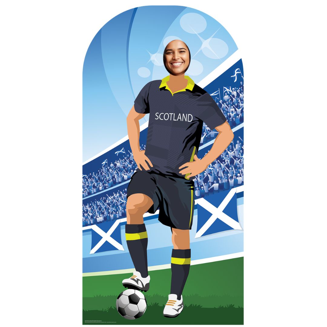 SC4470	Scotland World Cup 2026  Football Stand-In Cardboard Cutout Height 190cm