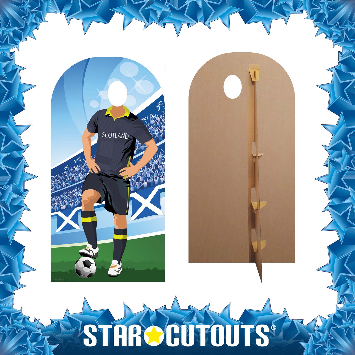SC4470	Scotland World Cup 2026  Football Stand-In Cardboard Cutout Height 190cm