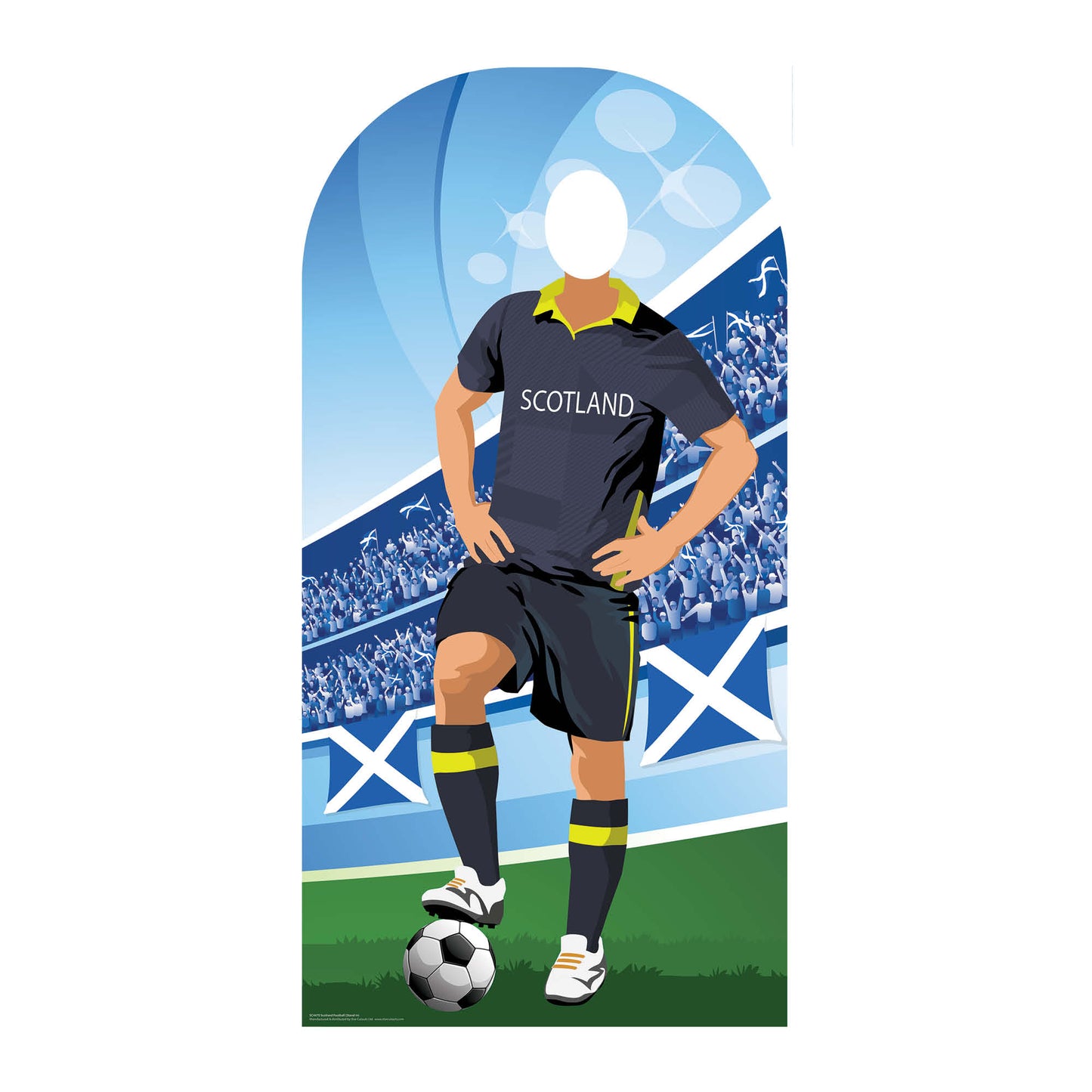 SC4470	Scotland World Cup 2026  Football Stand-In Cardboard Cutout Height 190cm
