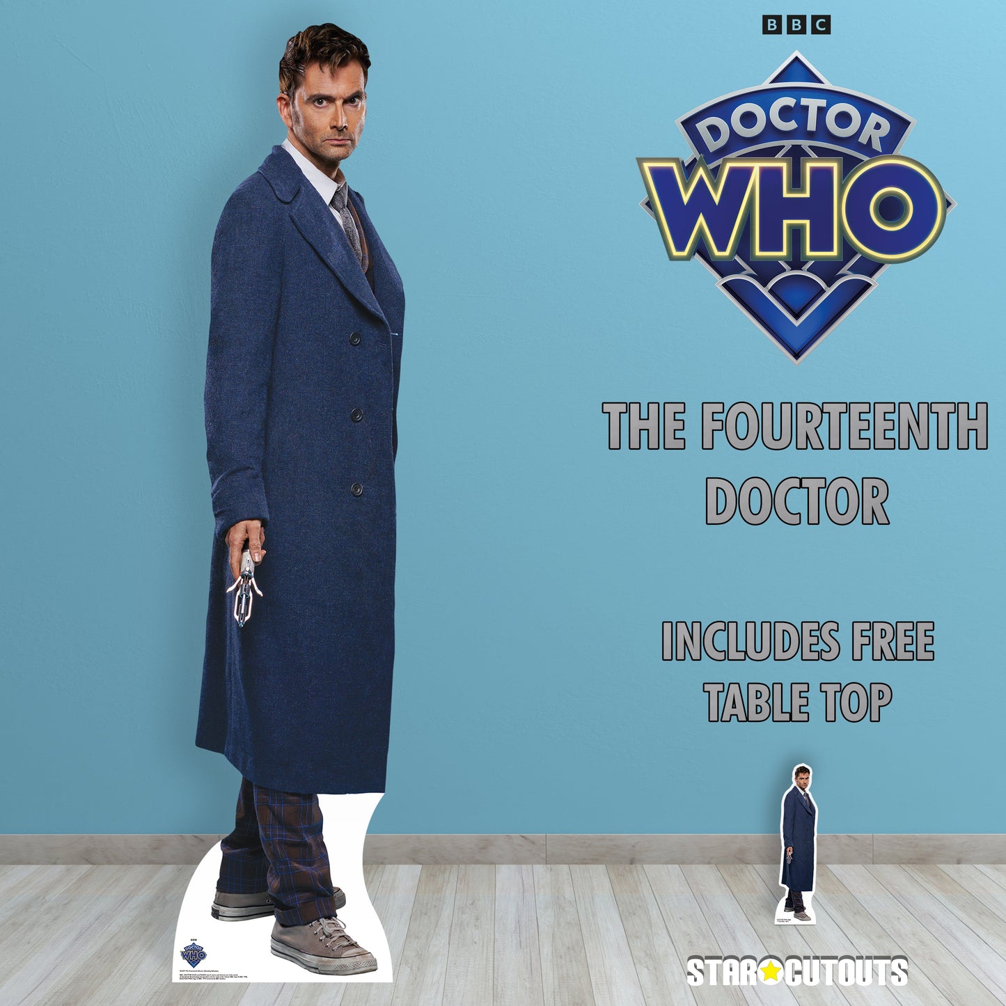 SC4471  Doctor Who 14th  David Tennant Cardboard Cut Out Height 186cm