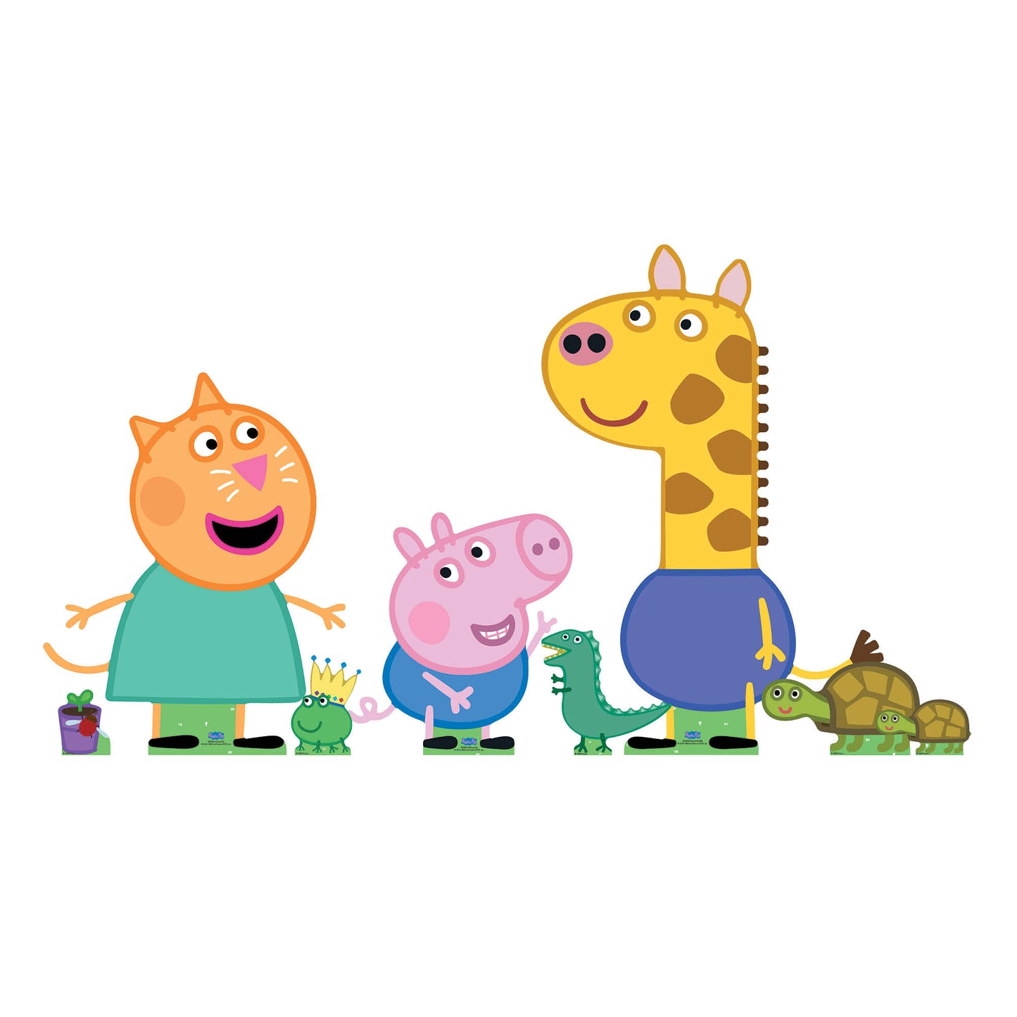 SC4524 Gerald, George and Candy Cardboard Cutout Decoration Multi Pack  Height 86cm