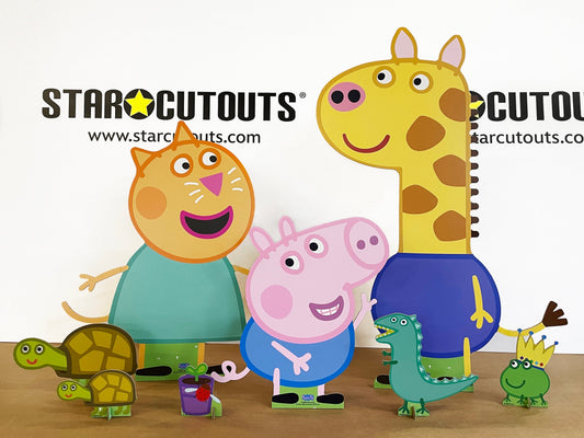 SC4524 Gerald, George and Candy Cardboard Cutout Decoration Multi Pack  Height 86cm