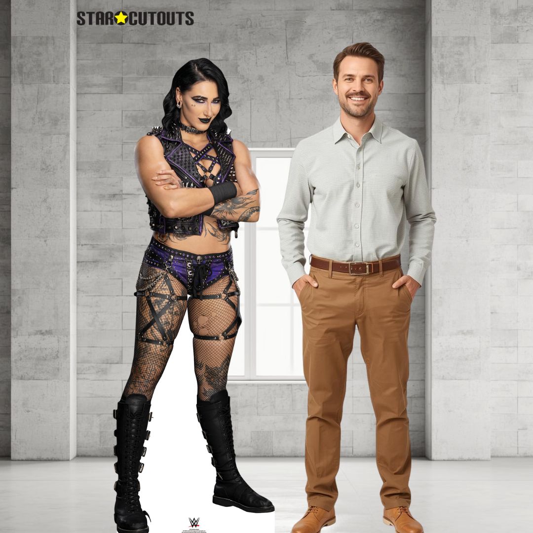 SC4546 Rhea Ripley Mami WWE Cardboard Cut Out Height 173cm