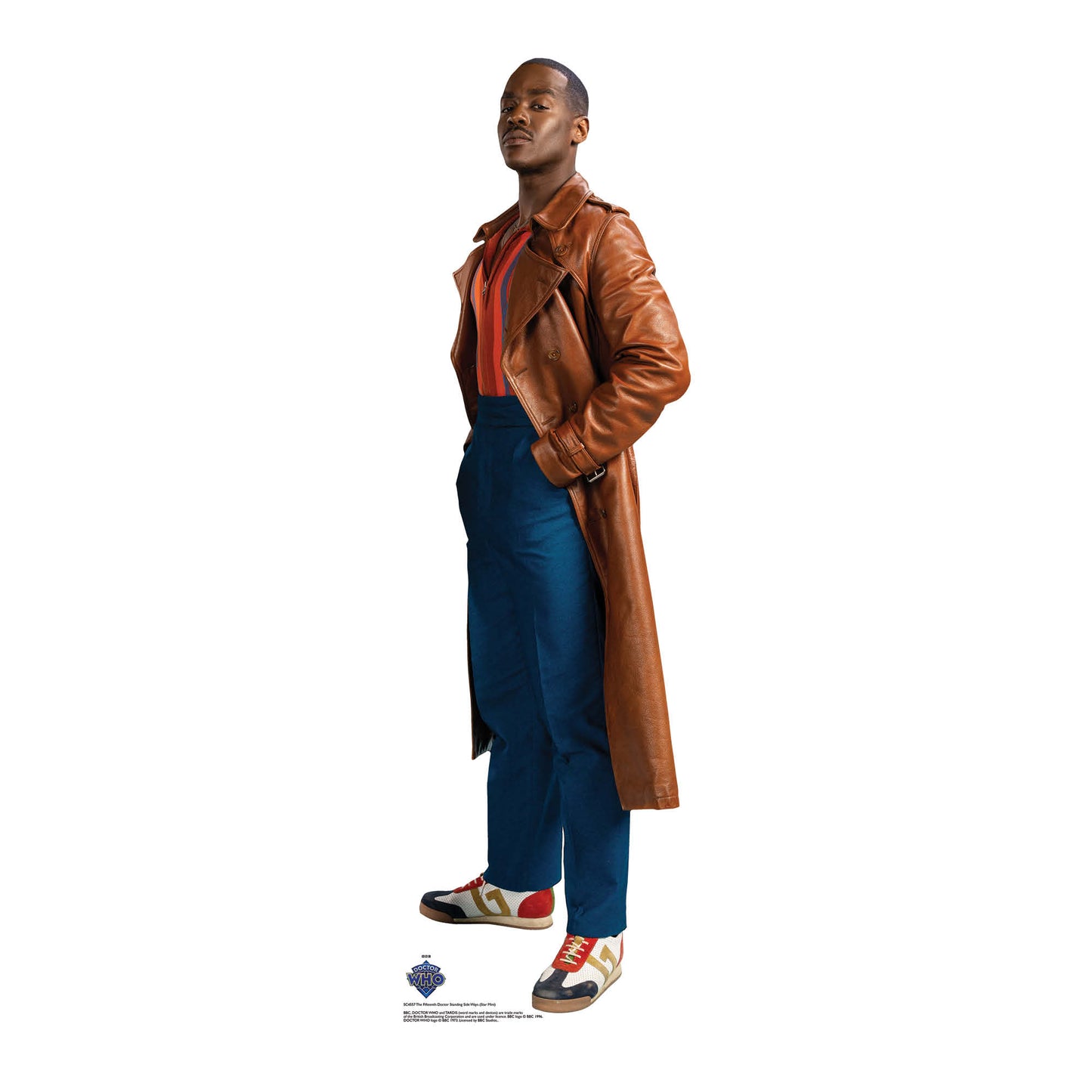 SC4557 15th Doctor Who Ncuti Gatwa Side Pose  Star Mini  Cardboard Cut Out Height 91cm