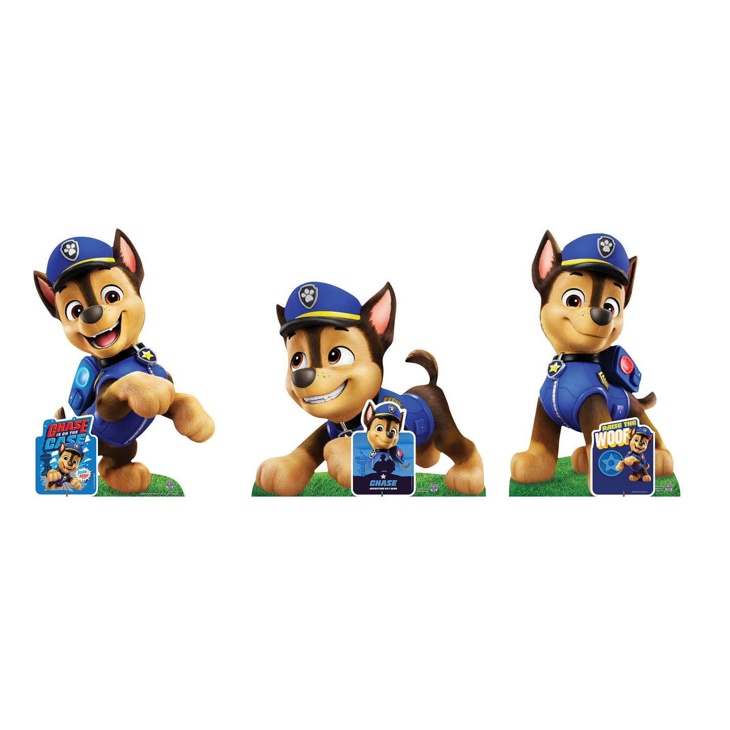SC4597 Three Chase Paw Patrol  Multi Pack Bundle Cardboard Cut Outs Height 66cmPaw Patrol Cardboard Cutouts UK | Kids Party Decorations