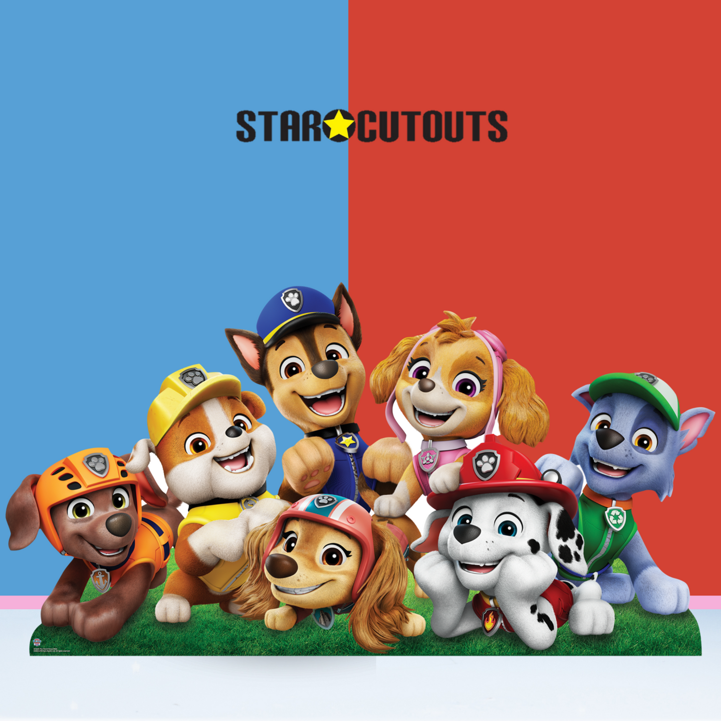 SC4601 Paw Patrol Group Shot Wide Cardboard Cut Out Height 94cm Cardboard Cutouts for Birthday Parties | All Ages UK