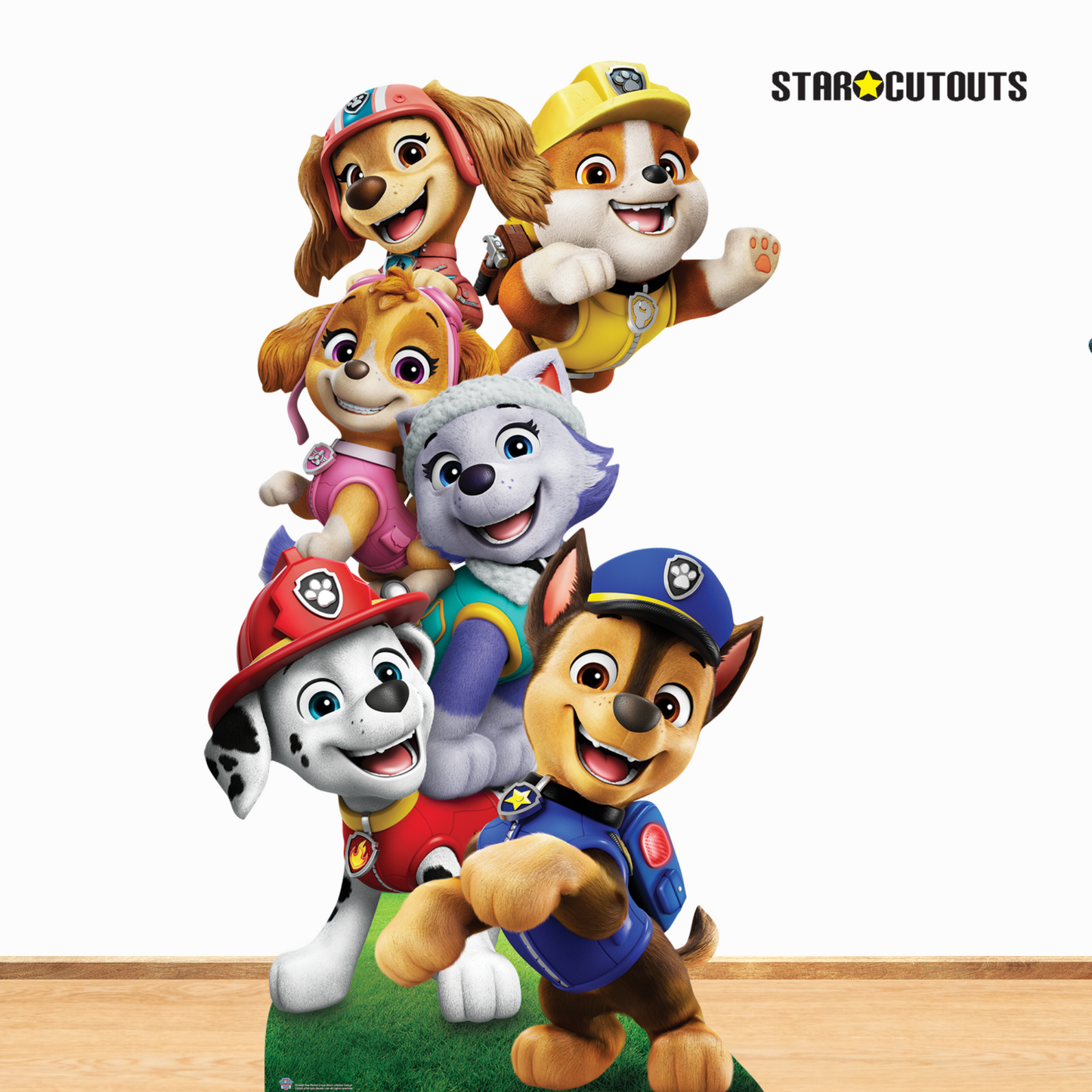 SC4602 Paw Patrol Group Shot Cardboard Cutout Height 164cm Paw Patrol Cardboard Cutouts UK | Kids Party Decorations
