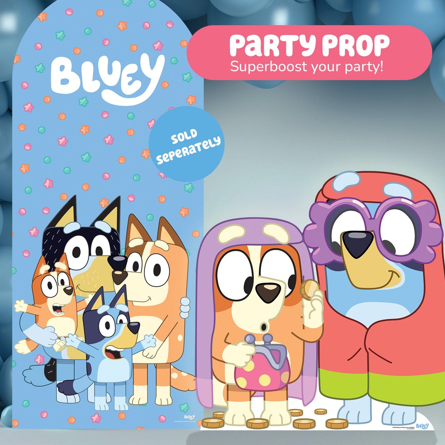 SC4624 Bluey and Bingo Grannies  Cardboard Cut Out Height 91cm
