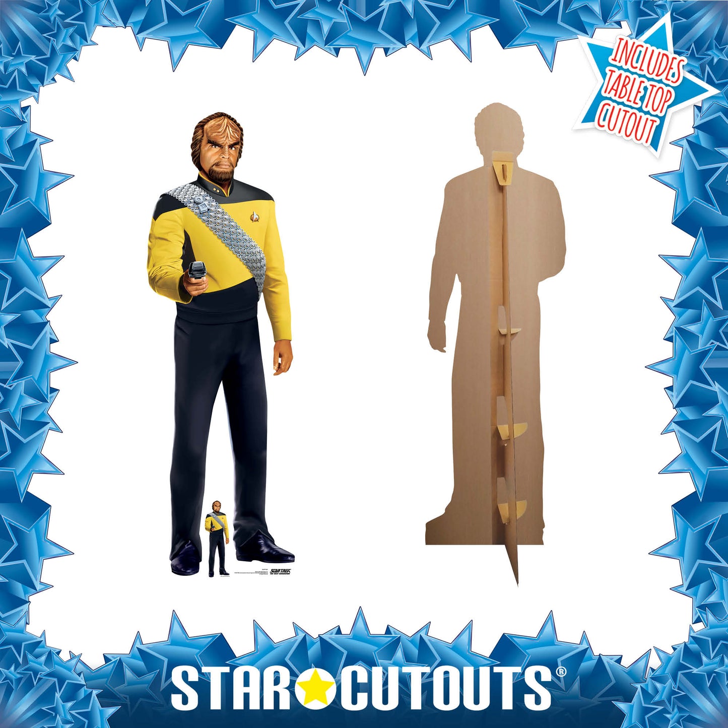 SC4678 Worf Klingon Cardboard Cut Out Height 193cm