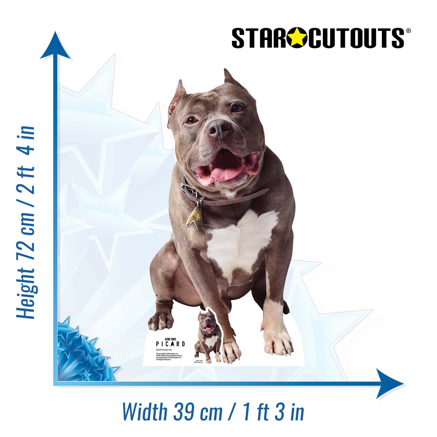 SC4707 Number One Cardboard Cut Out Height 72cm